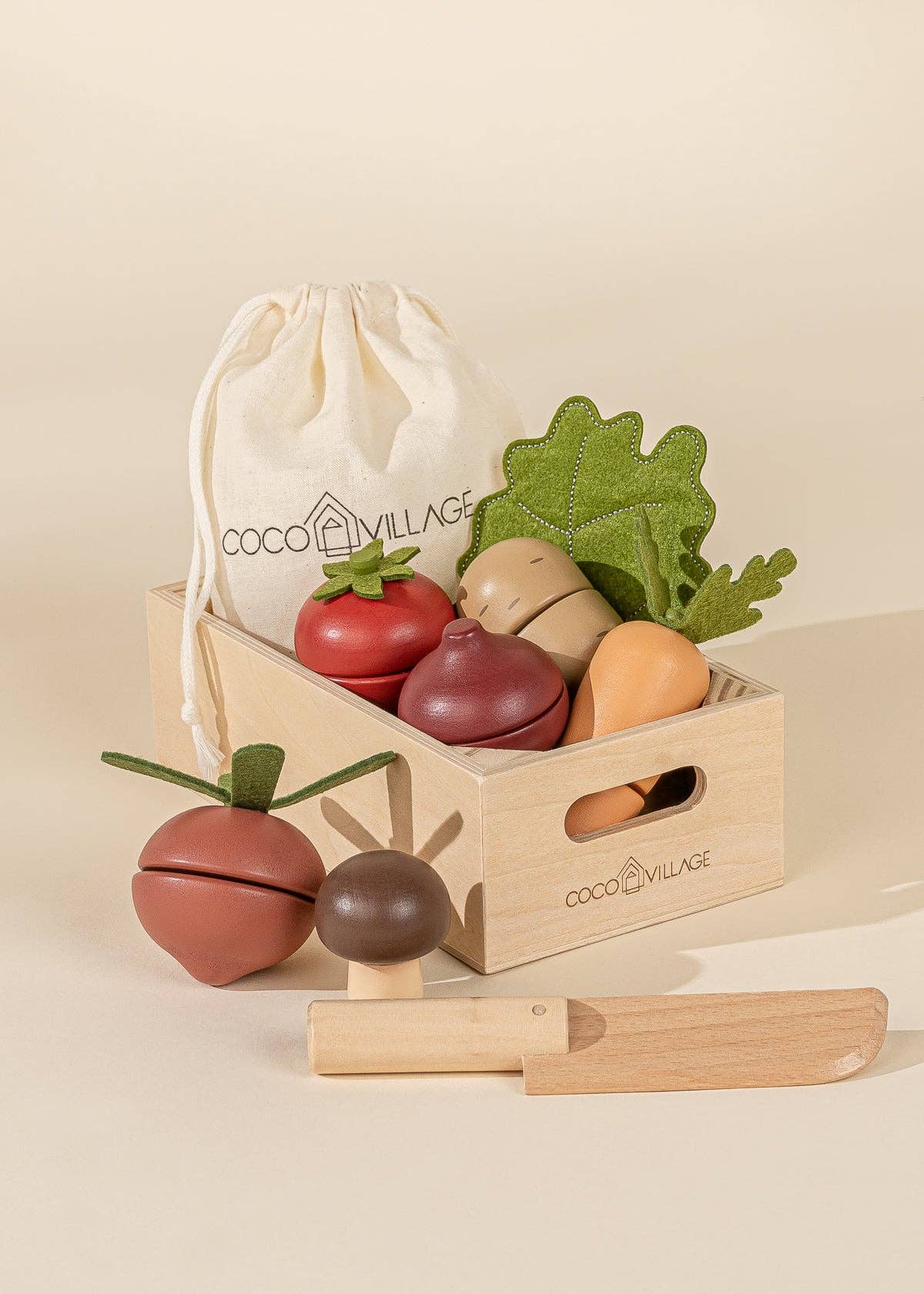 Coco Village | Wooden Vegetables Playset