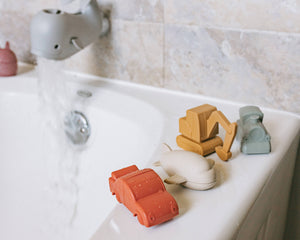 Brooklyn Neutral | Vehicle Bath Toy Set