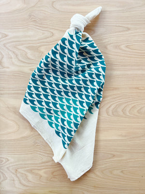 Noon Designs | Silkscreened Waves Tea Towel