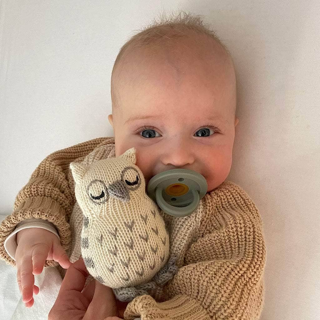 Estella | Handmade Baby Rattle - Owl