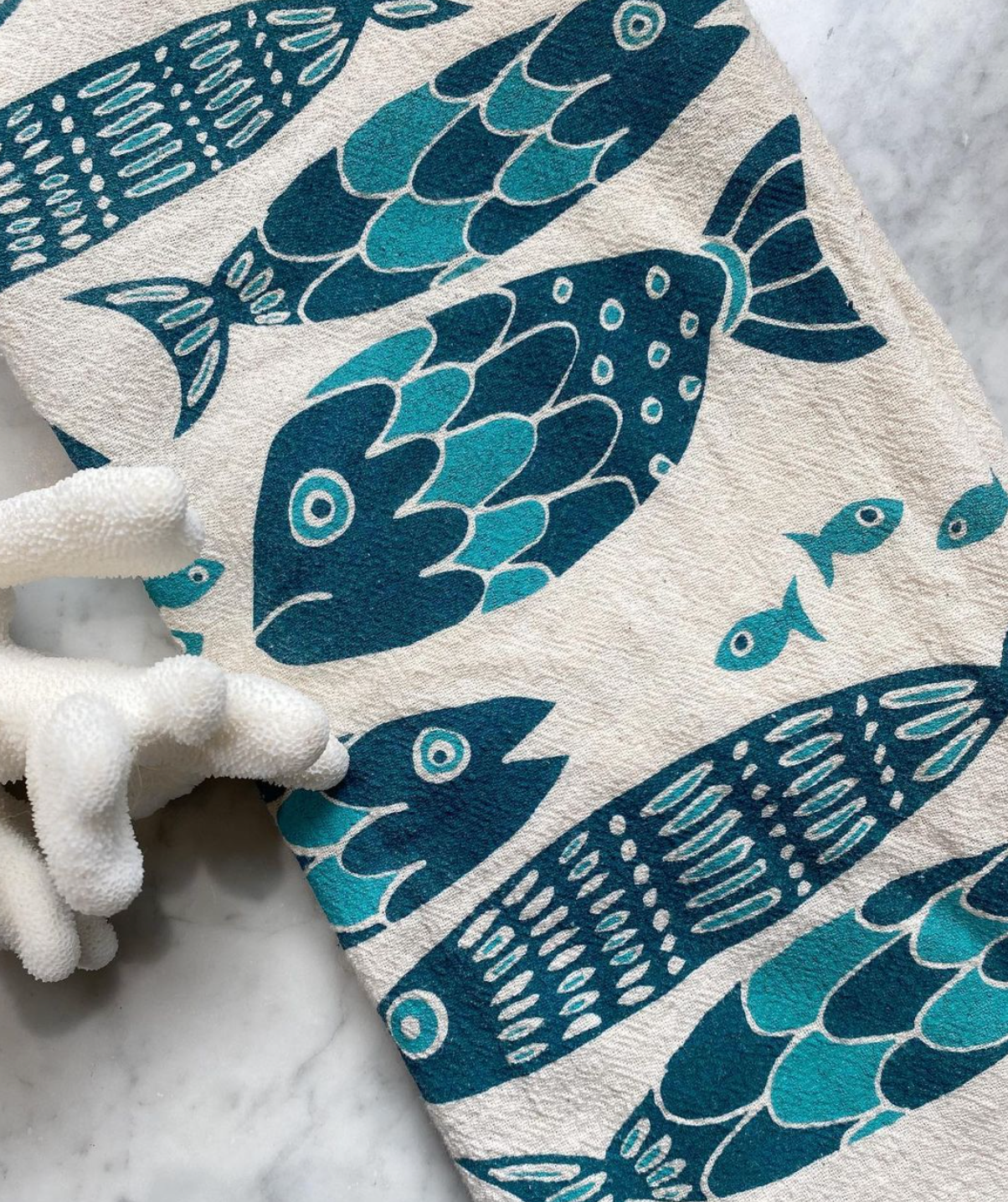 Noon Designs | Fish Tribe Tea Towel