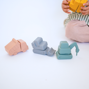 Bug + Bean | Construction Mold-Free Bath Toy Set