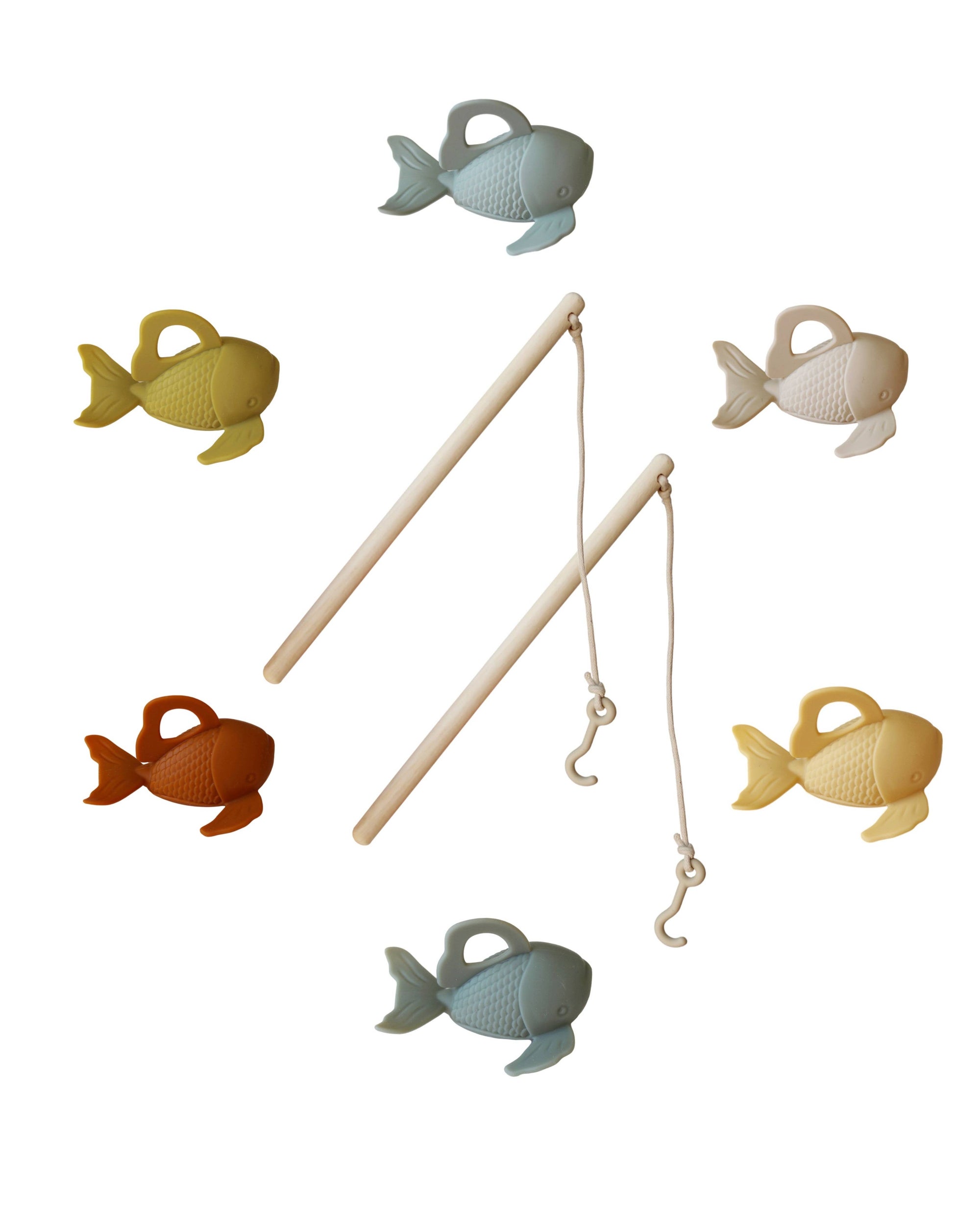 Marlowe & Co. | Silicone and Wood Fishing Play Set