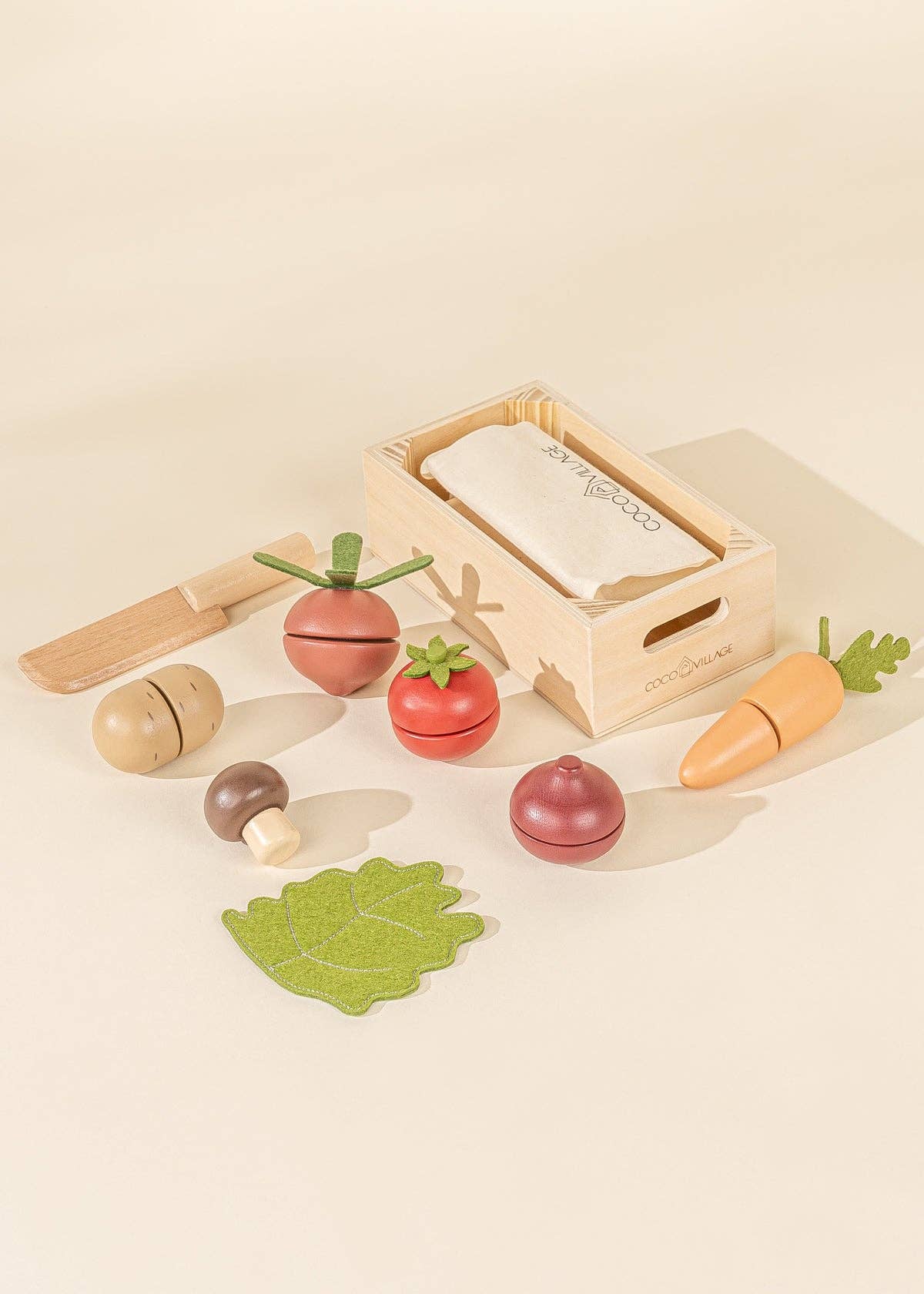 Coco Village | Wooden Vegetables Playset