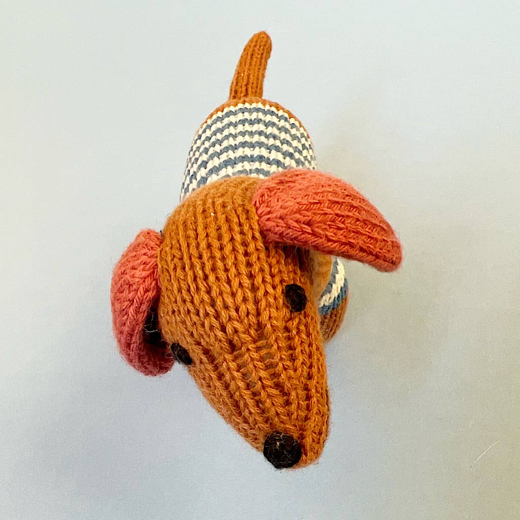 Estella | Handmade Baby Rattle - Dog