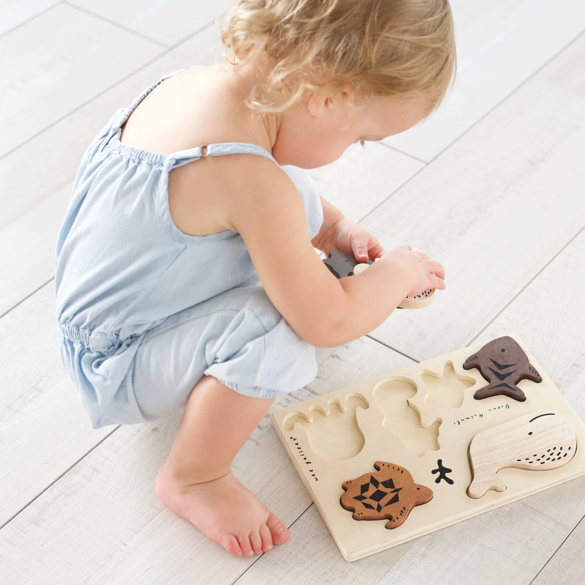 Wee Gallery | Wooden Tray Puzzle - Ocean Animals