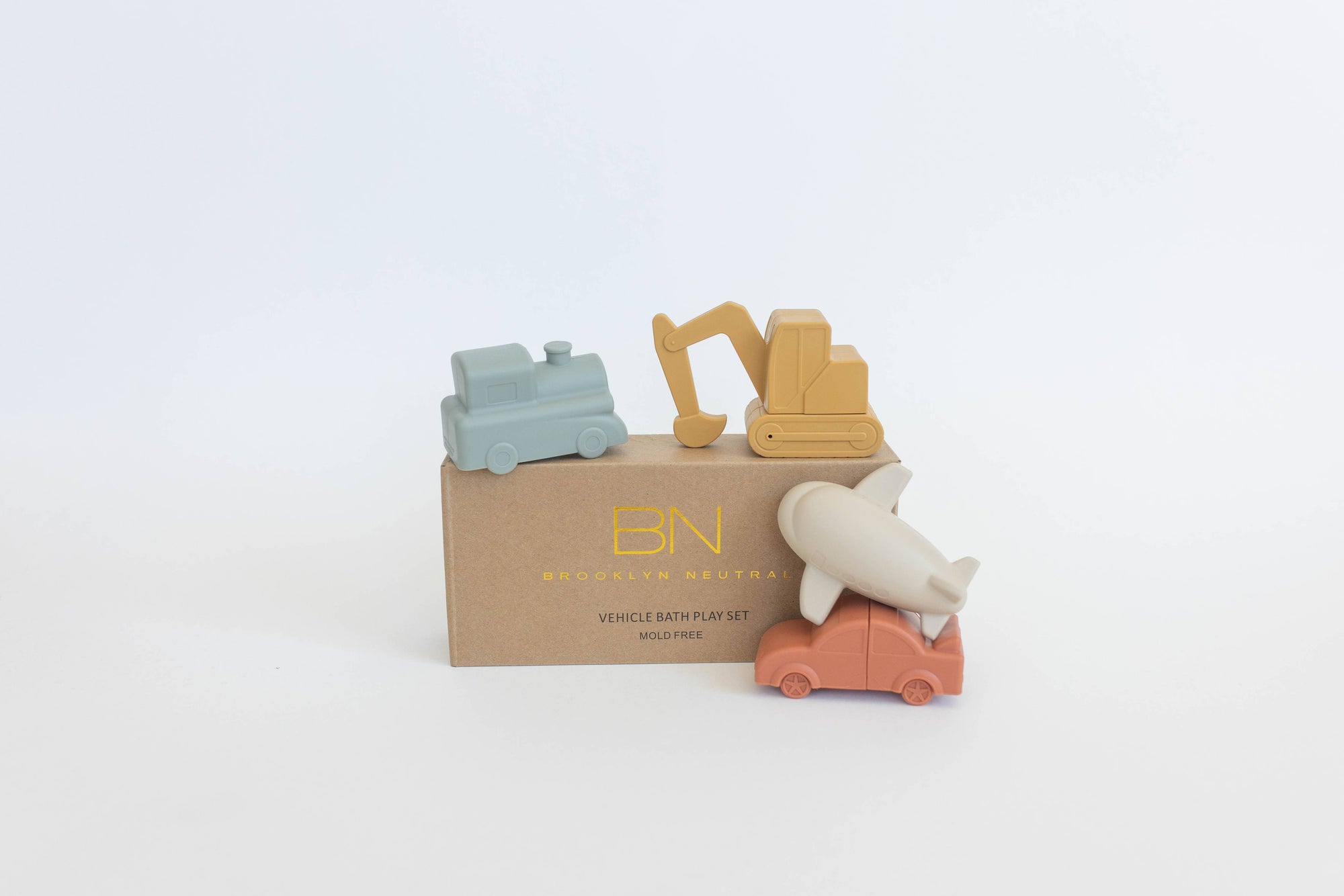 Brooklyn Neutral | Vehicle Bath Toy Set