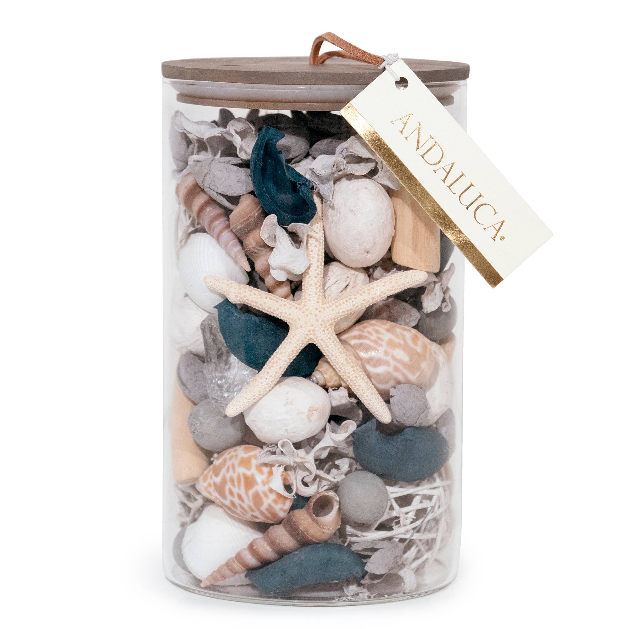 Andaluca Pacific Ocean potpourri in glass vessel