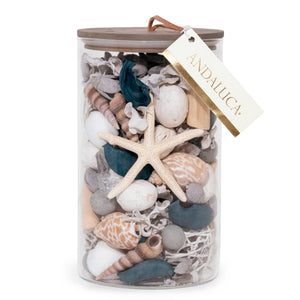 Andaluca Pacific Ocean potpourri in glass vessel