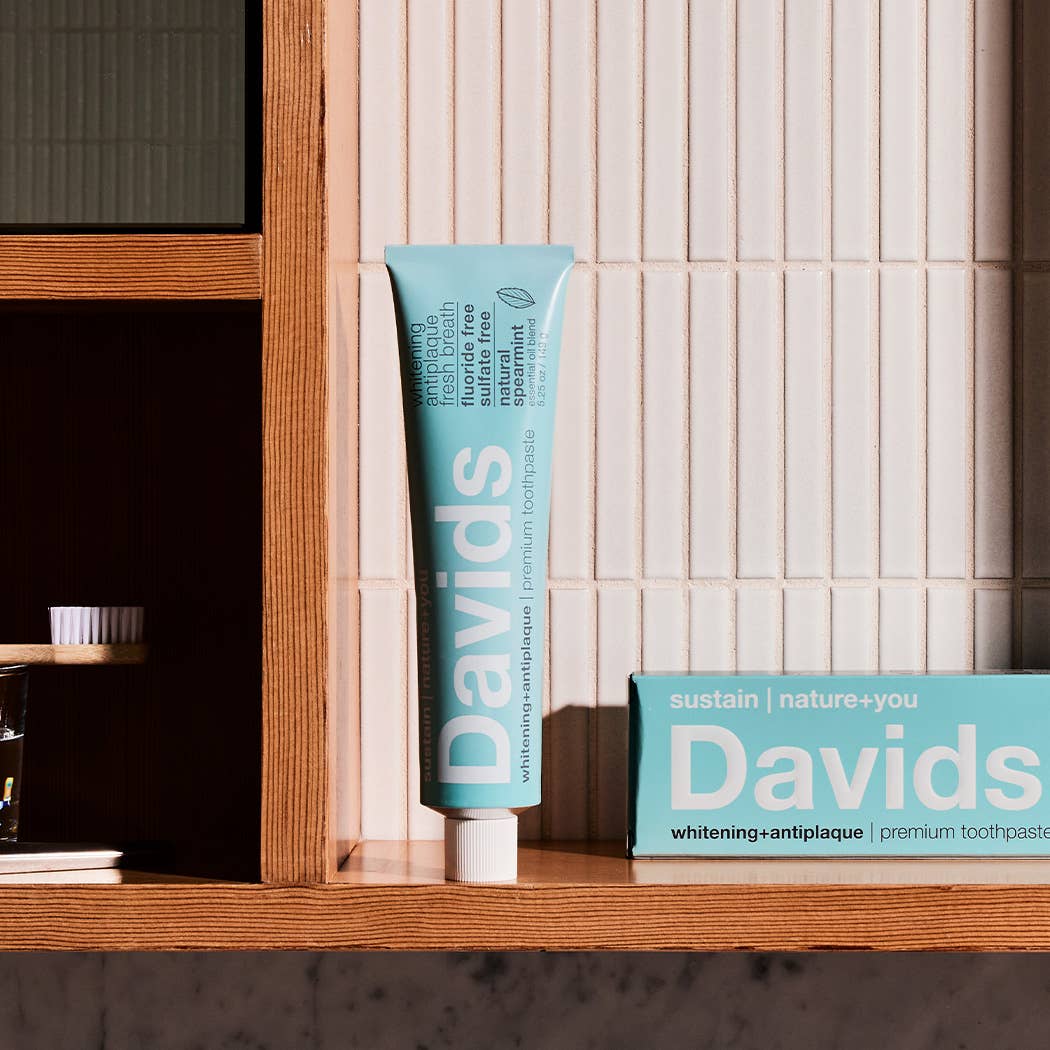 Davids | Premium Natural Toothpaste, Spearmint