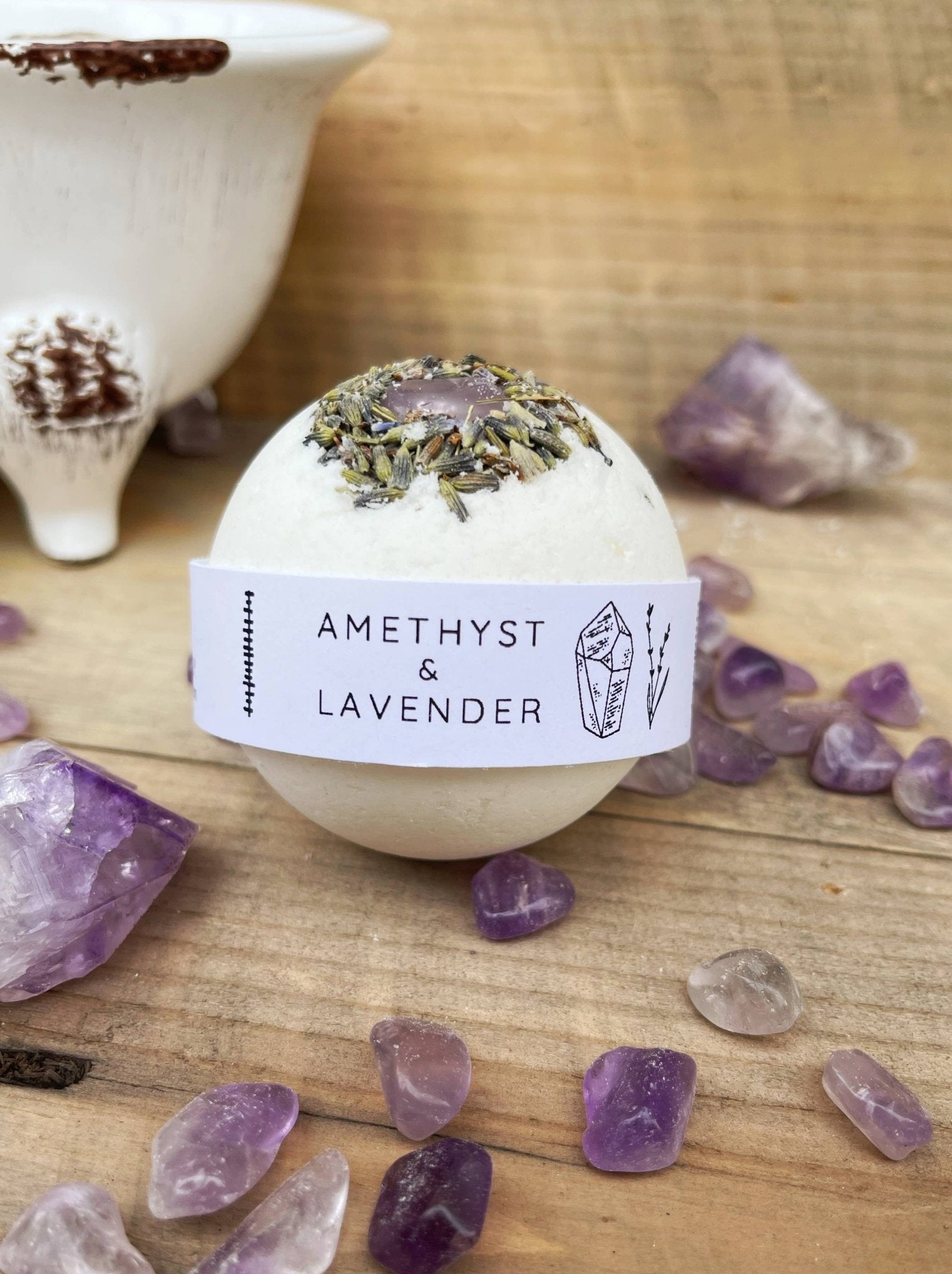 Amethyst & Lavender Bath Bombs - The Shop at Good Condition