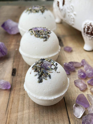 Amethyst & Lavender Bath Bombs - The Shop at Good Condition