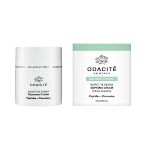 Skincare cream with packaging on a white background
