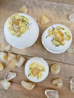 Citrine & Jasmine Bath Bombs - The Shop at Good Condition