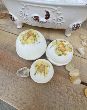 Citrine & Jasmine Bath Bombs - The Shop at Good Condition