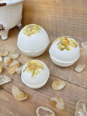 Citrine & Jasmine Bath Bombs - The Shop at Good Condition