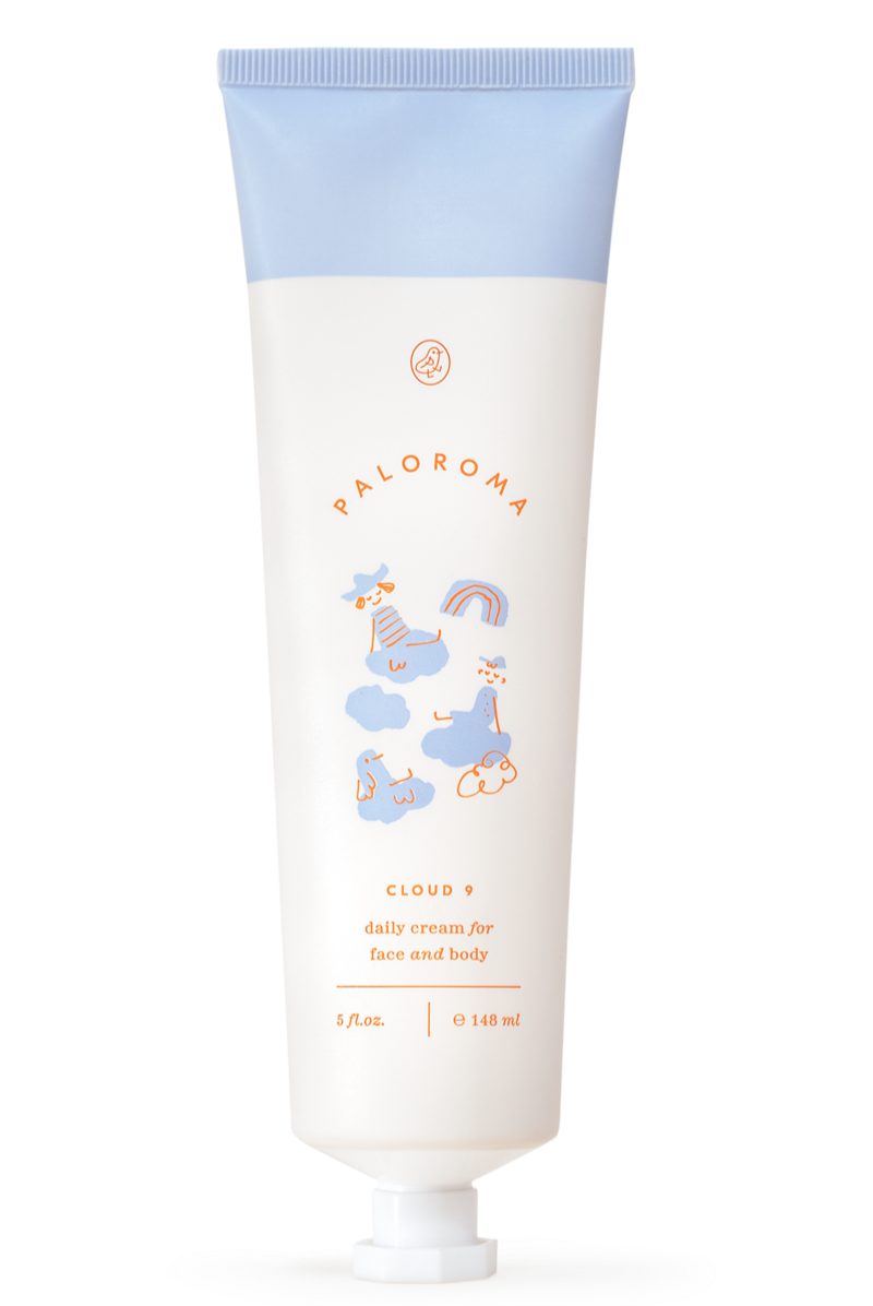 A tube of Paloroma Cloud 9 lotion. 