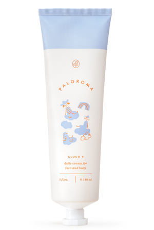 A tube of Paloroma Cloud 9 lotion. 