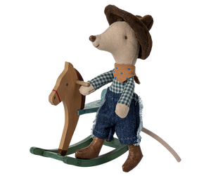 Maileg | Little Brother Rocking Horse Cowboy Mouse