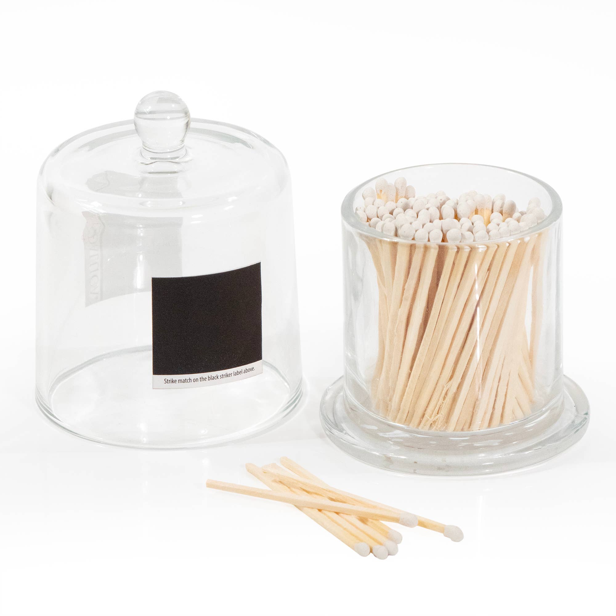 Andaluca | Glass Matches Jar with Lid