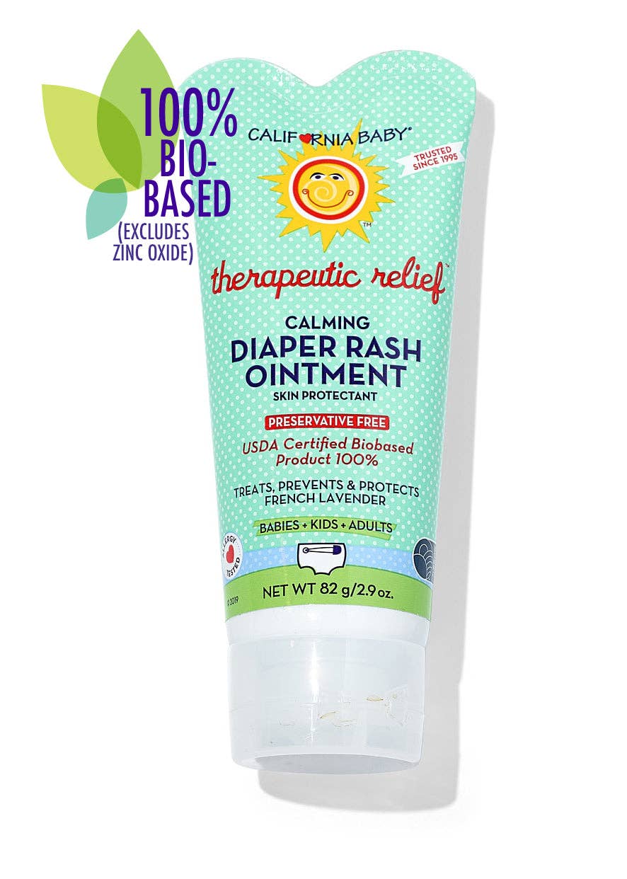 California Baby diaper rash ointment packaging on a white background