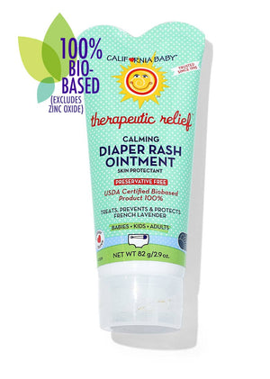 California Baby diaper rash ointment packaging on a white background