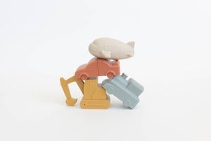 Brooklyn Neutral | Vehicle Bath Toy Set