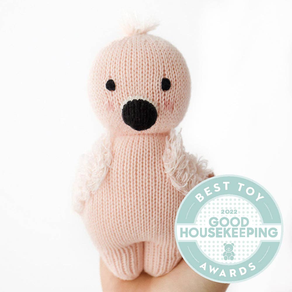 The Cuddle and Kind baby flamingo stuffed animal is a Good Housekeeping best toy