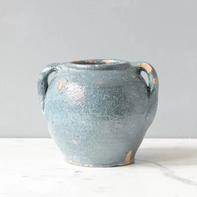 Found Blue Confit Pot - Good Condition