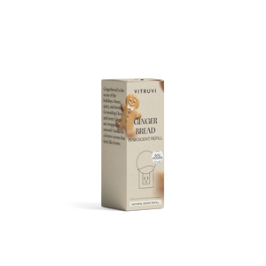 Vitruvi Ginger Bread diffuser oil packaging on a white background