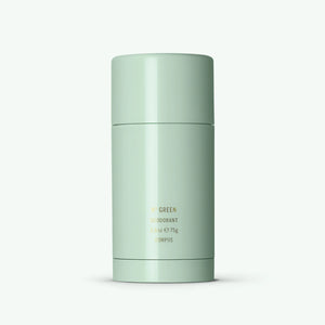 A light green tube of Corpus No. Green stick deodorant