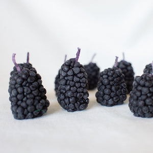 Happy Organics Blackberry Beeswax Birthday Candles - Good Condition