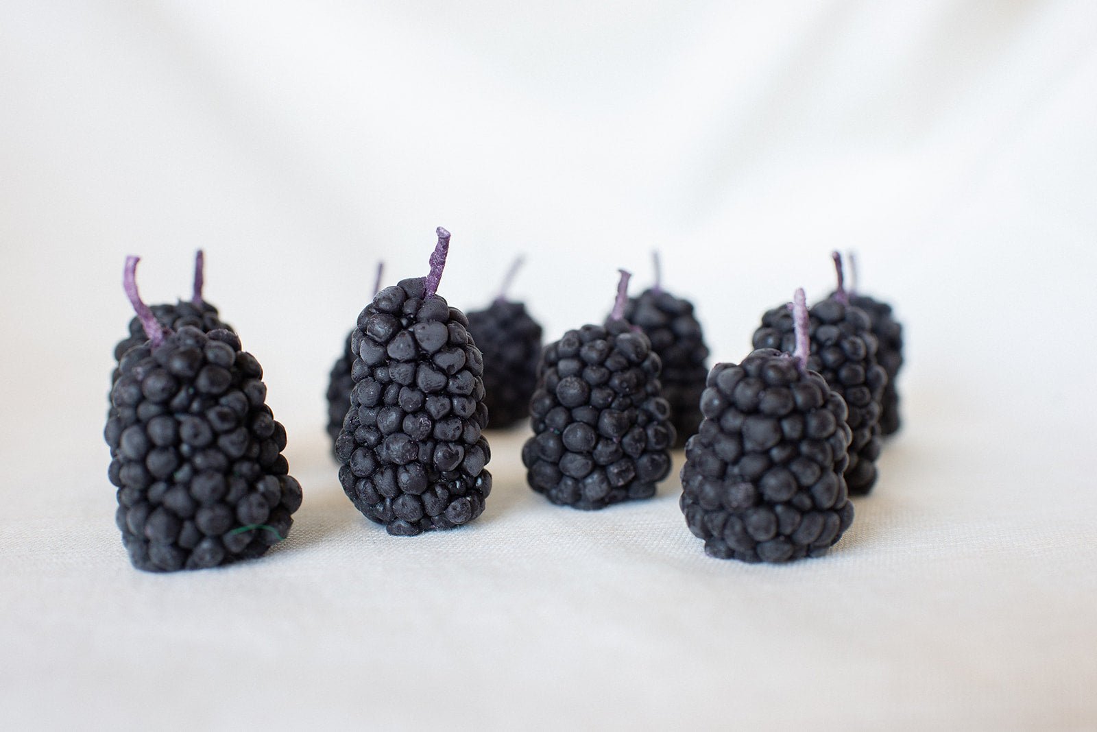 Happy Organics Blackberry Beeswax Birthday Candles - Good Condition