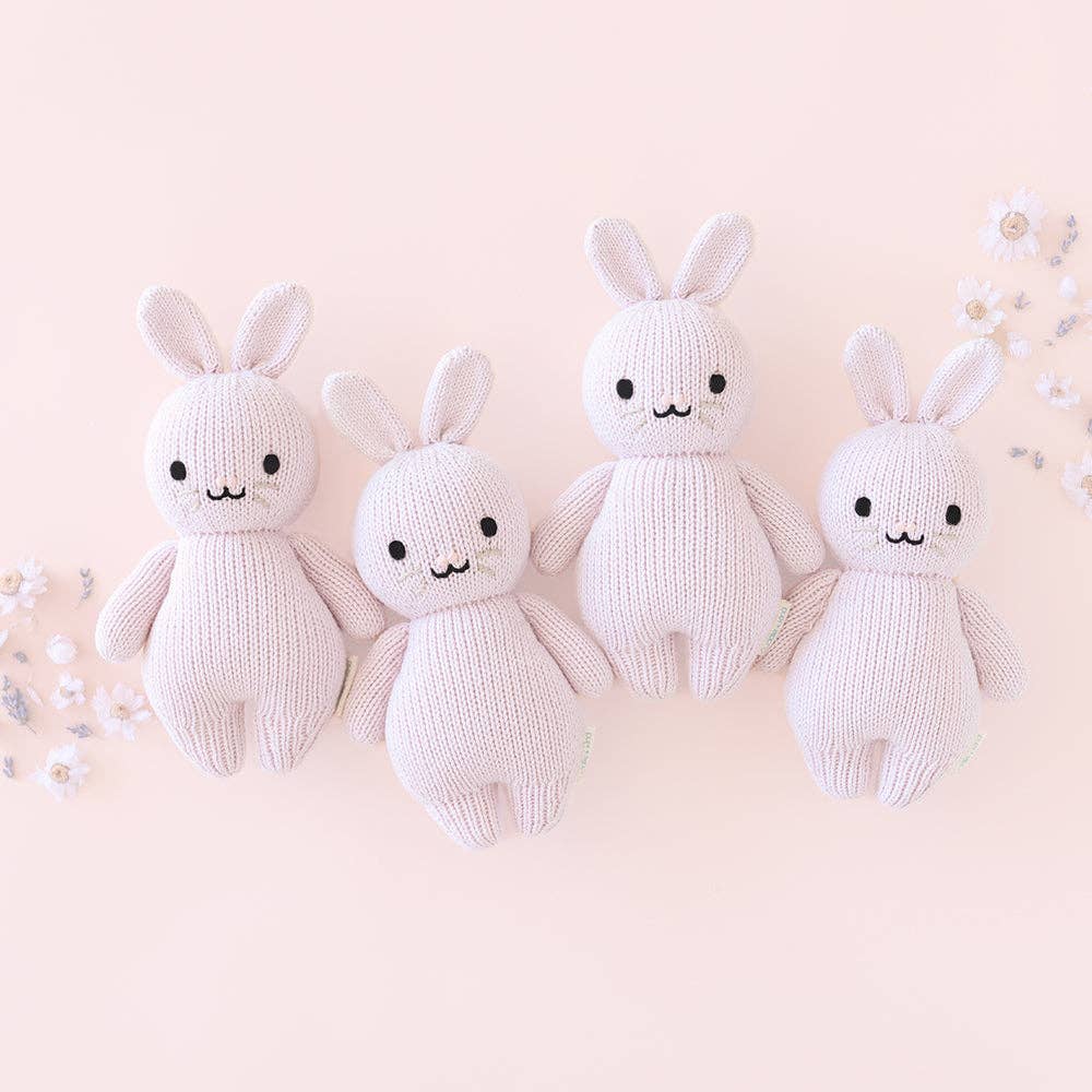 Cuddle and Kind baby rabbit stuffed children's toy in lavender