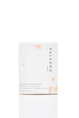 Palermo Body Revitalizing Body Scrub - Geranium + Rosehip Oil - The Shop at Good Condition