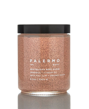 Palermo Body Revitalizing Body Scrub - Geranium + Rosehip Oil - The Shop at Good Condition