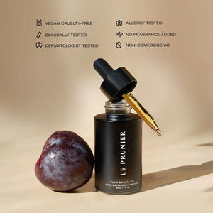 An infographic for the plum beauty oil