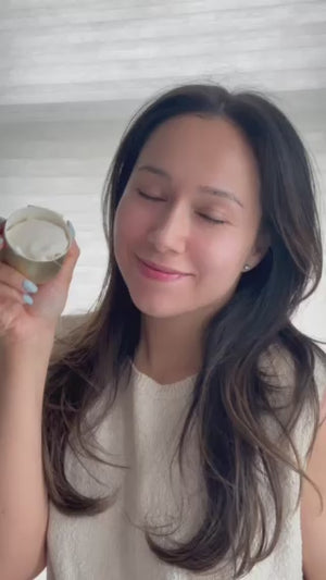 A video showing a woman applying Good Condition moisturizer.