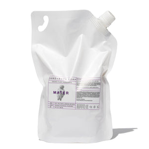A 64 oz refill bag of Mater soap. 