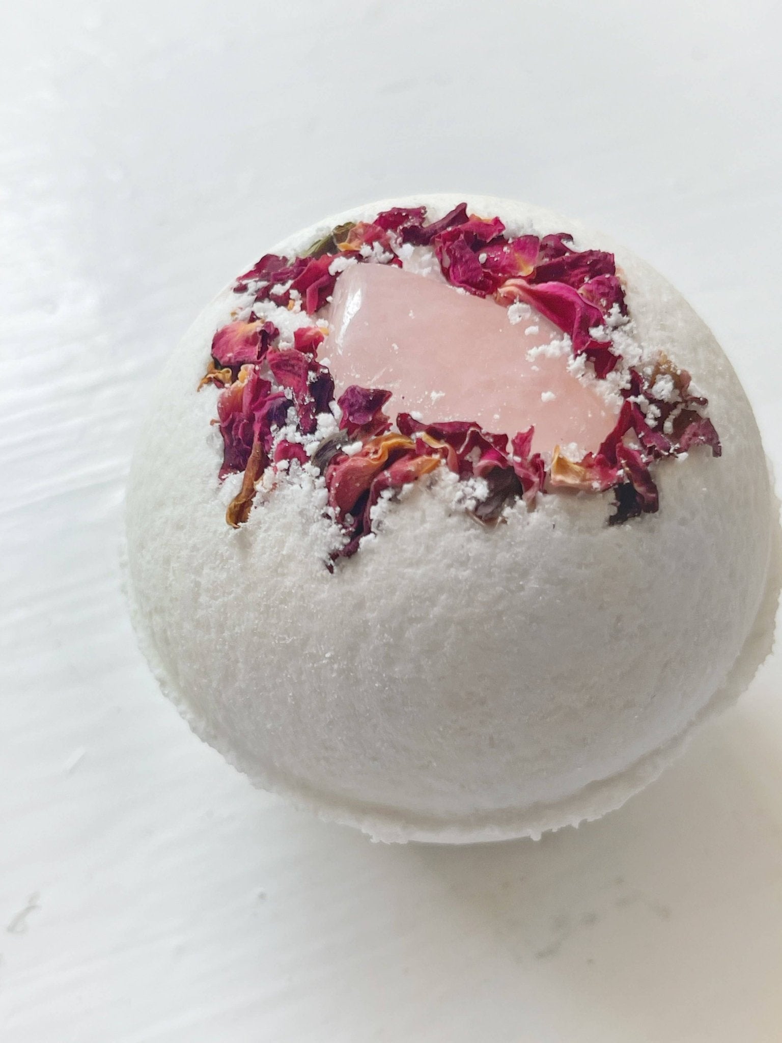 Rose Quartz & Rose Bath Bomb - The Shop at Good Condition