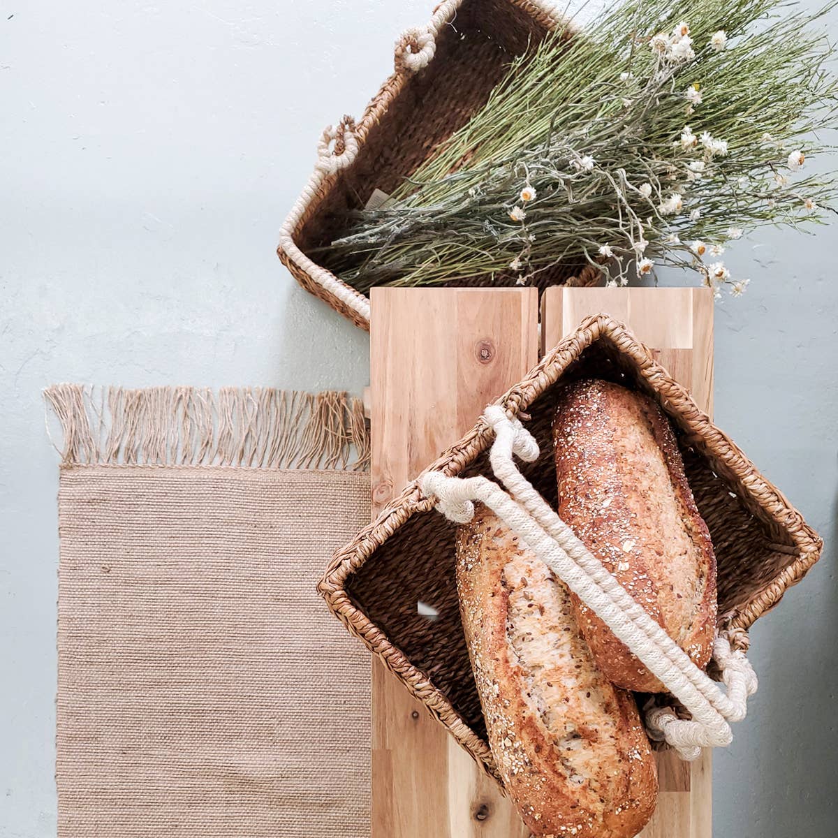 Savar Handwoven Wicker Storage Basket - The Shop at Good Condition