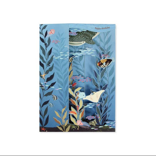 An ocean life greeting card