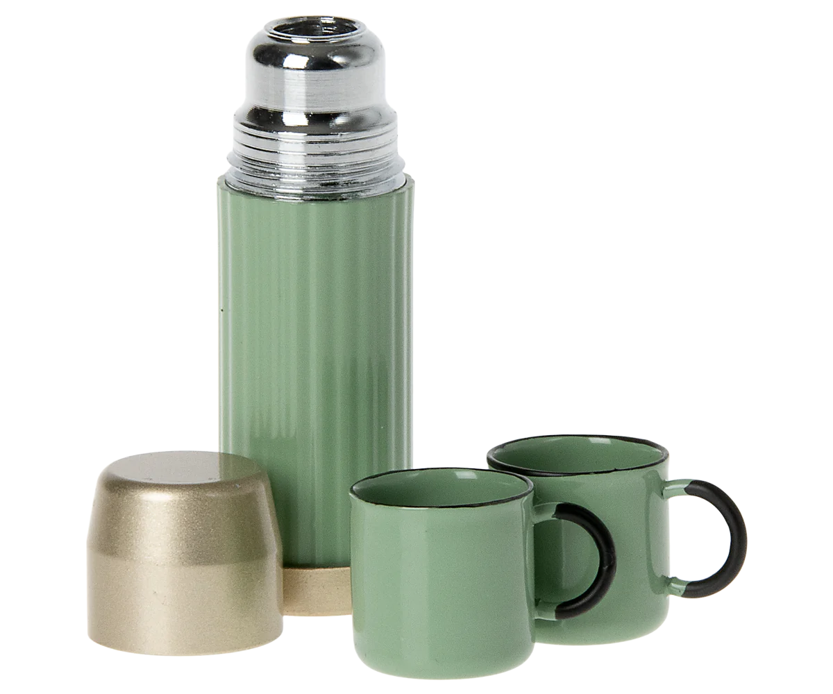 Maileg | Mouse Thermos & Cups in Mint